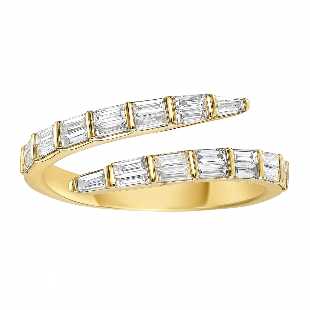 14K Yellow Gold Diamond Ring, 0.59ct