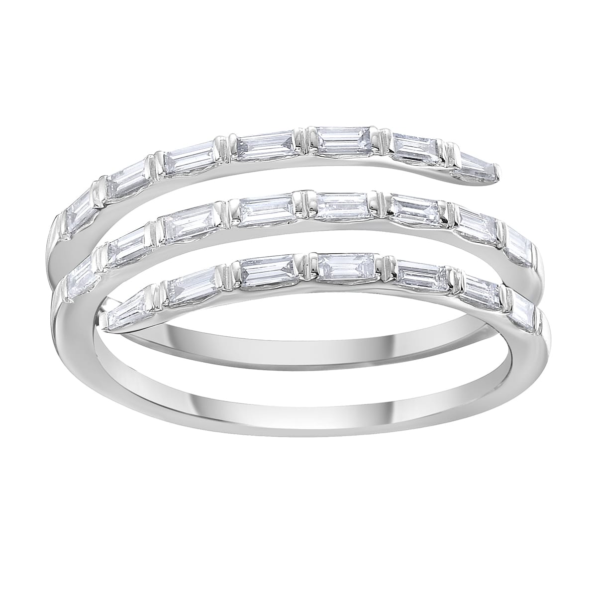 14K White Gold Diamond Ring, 0.44ct