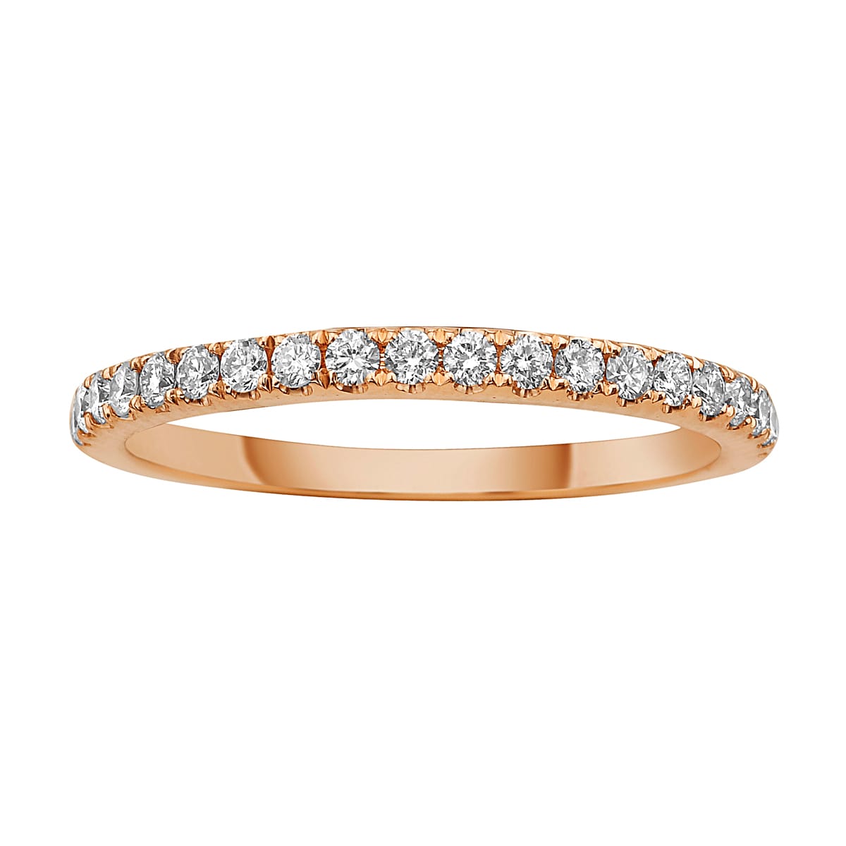 14K Rose Gold Diamond Ring, 0.28ct