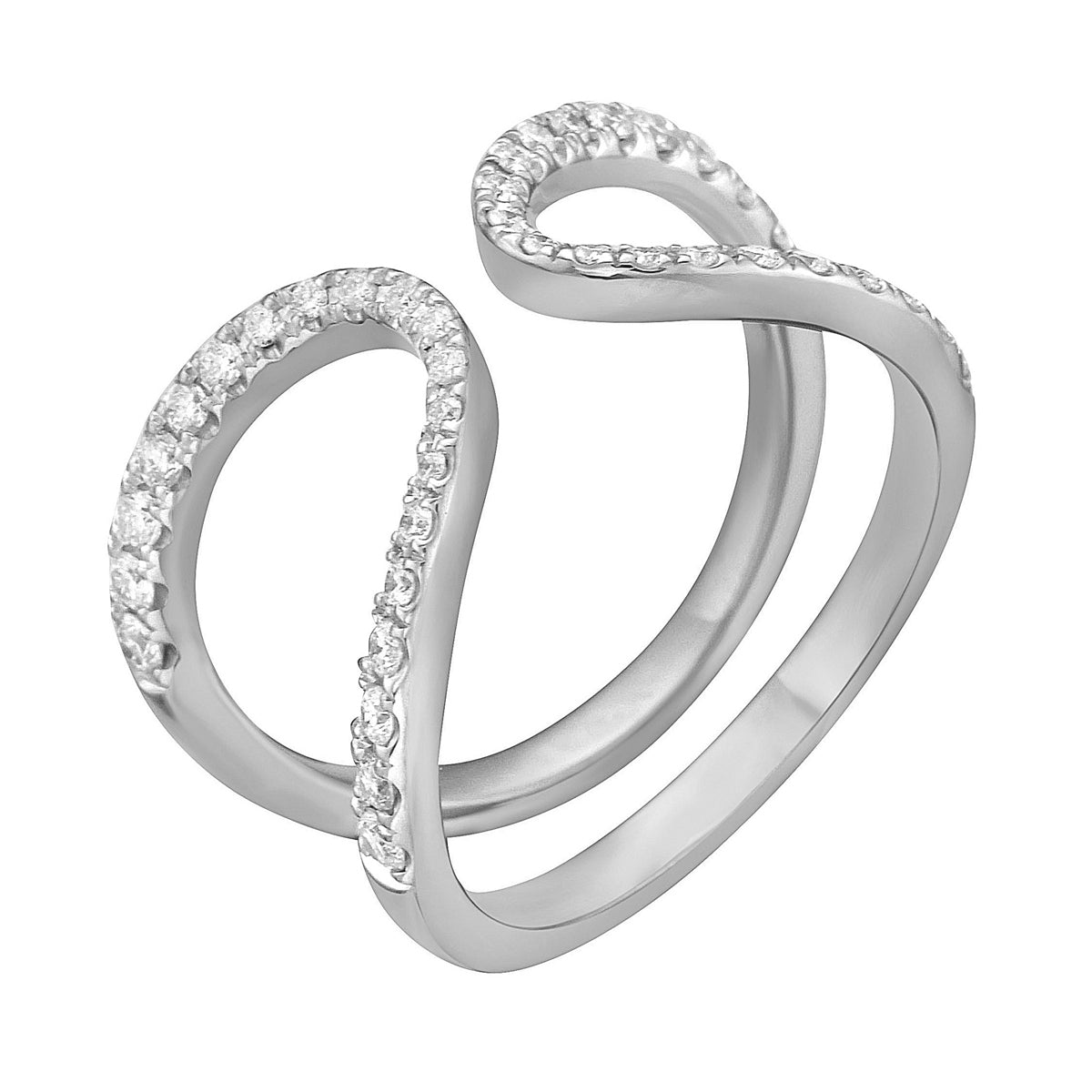 AR156412 - Ring 14KW/3.9G 40RD-0.43CT