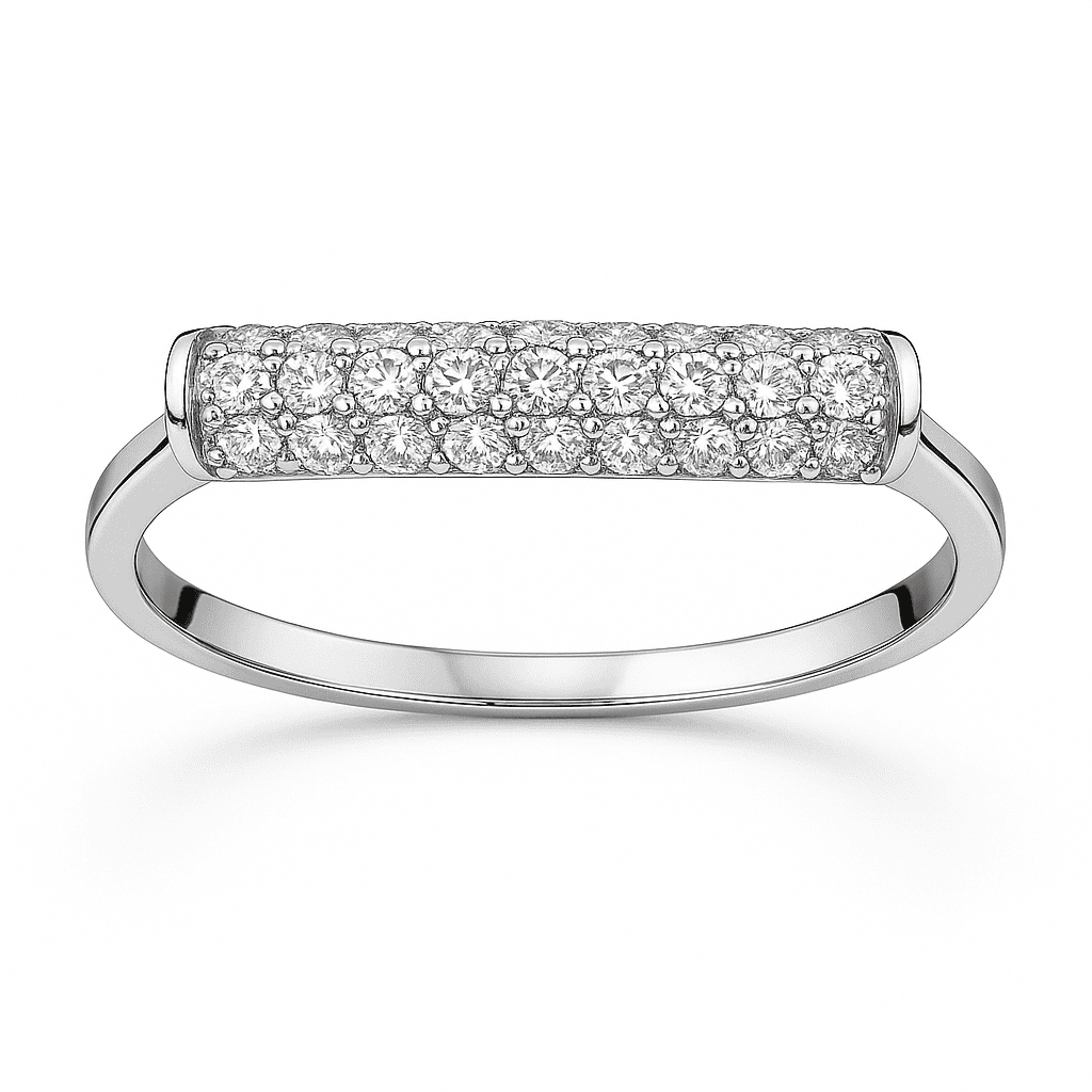 14K White Gold Diamond Ring, 0.31ct
