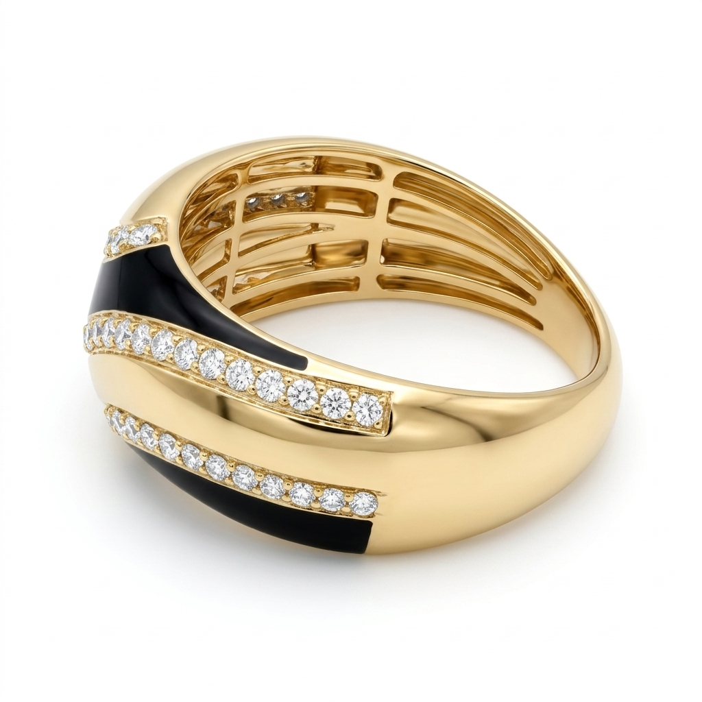 AR156978Y - Ring 14KY/4.9G 54RD-0.33CT
