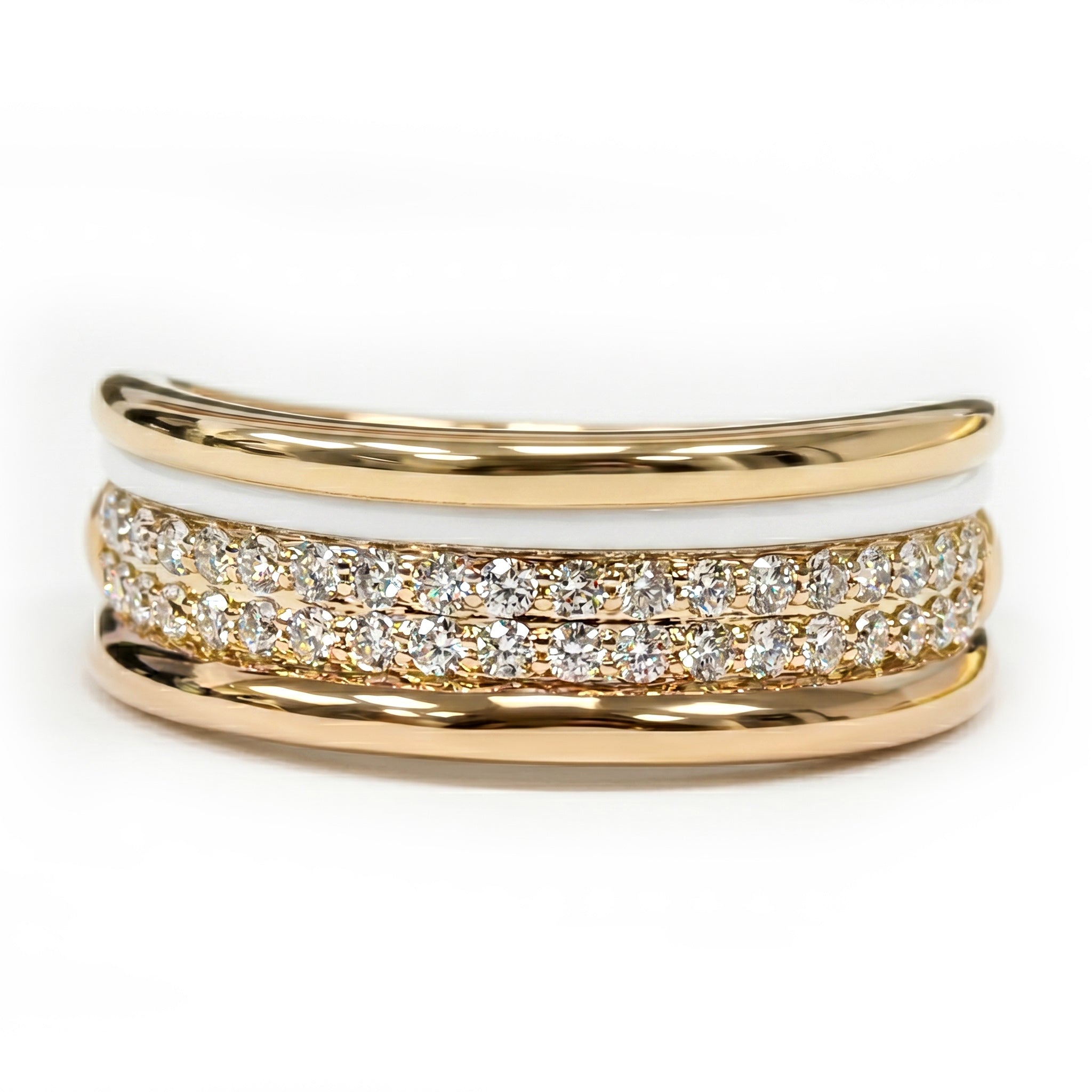 AR156984Y - Ring 14KY/3.5G 38RD-0.32CT