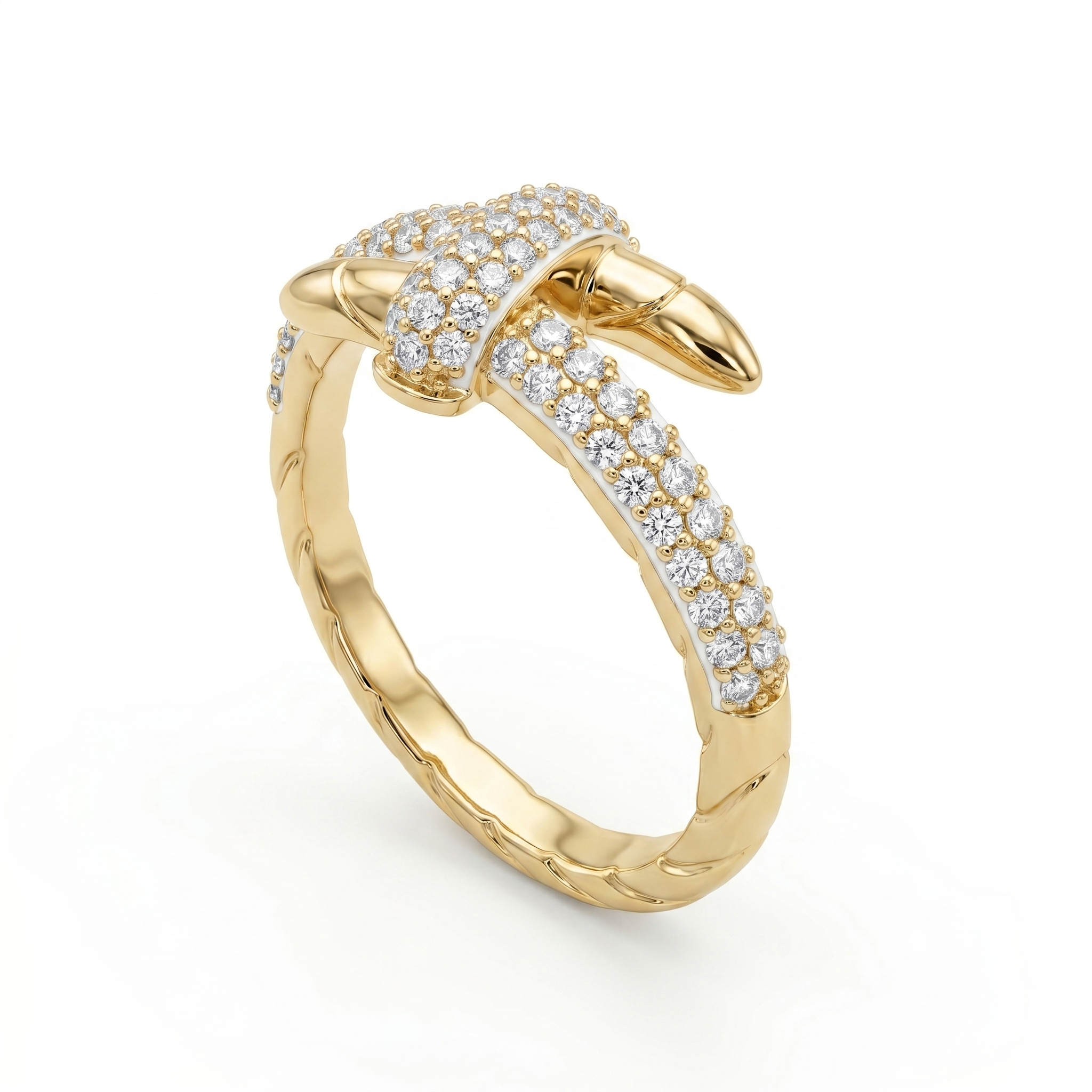 AR157004Y - Ring 14KY/3.9G 22RD-0.45CT