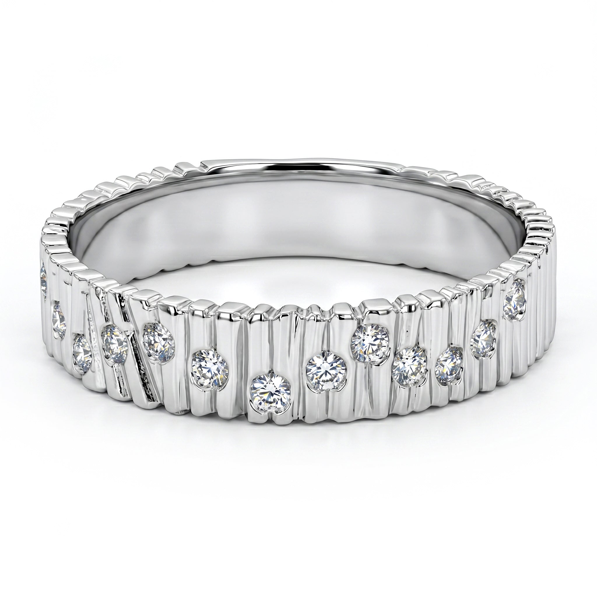 AR157095 - Ring 14KW/2.8G RD-0.12CT