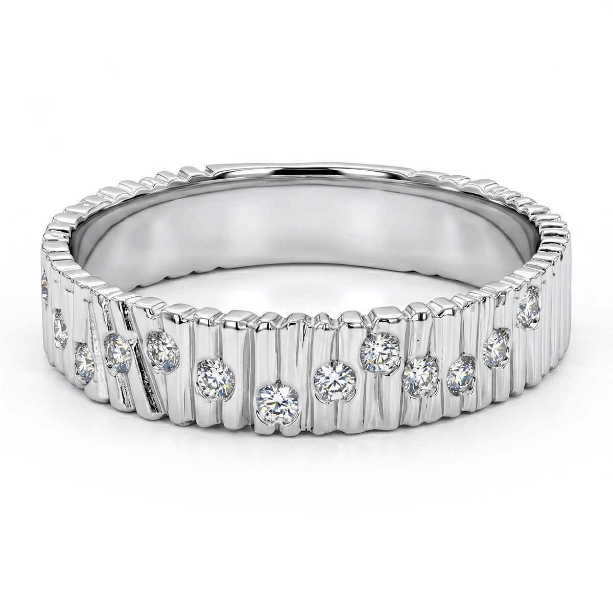 AR157095 - Ring 14KW/2.8G RD-0.12CT