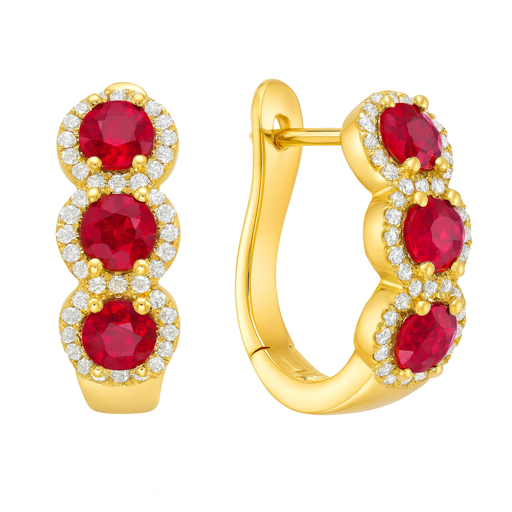 ARE155913Y - 14KY/4.5G 6RUBY-1.52CT 84RD-0.24CT