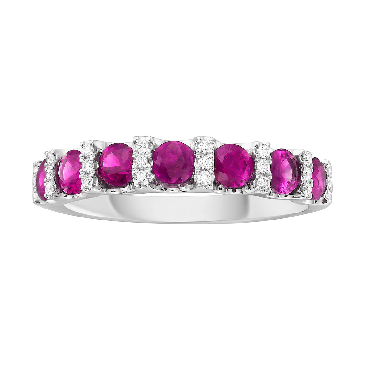 ASR153600P - Ring 14KW/1.9G 7P.SAPP-0.81CT 24RD-0.08CT