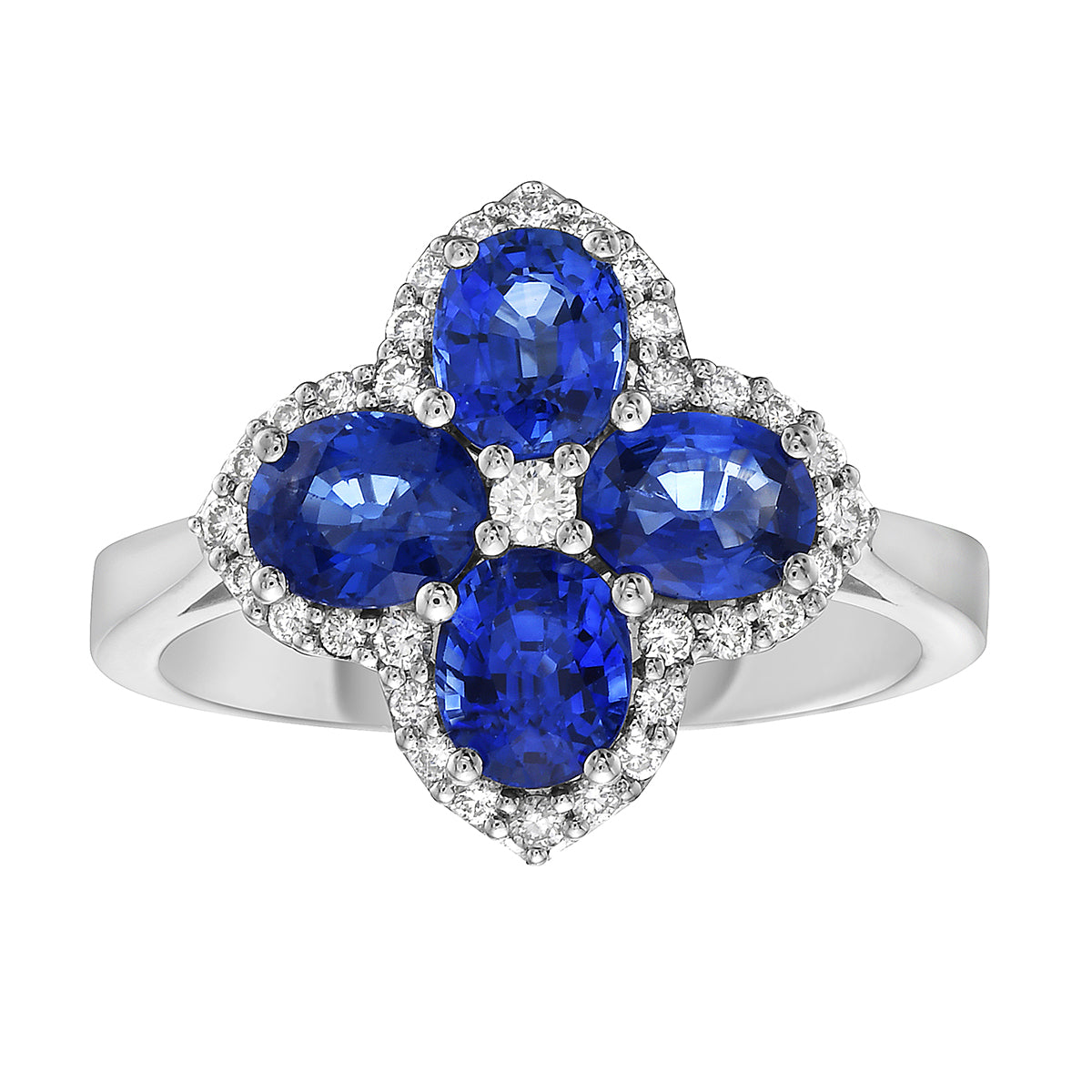 ASR153830 - Ring 14KW/2.92G 4SAPP-2.03CT 33RD-0.26CT