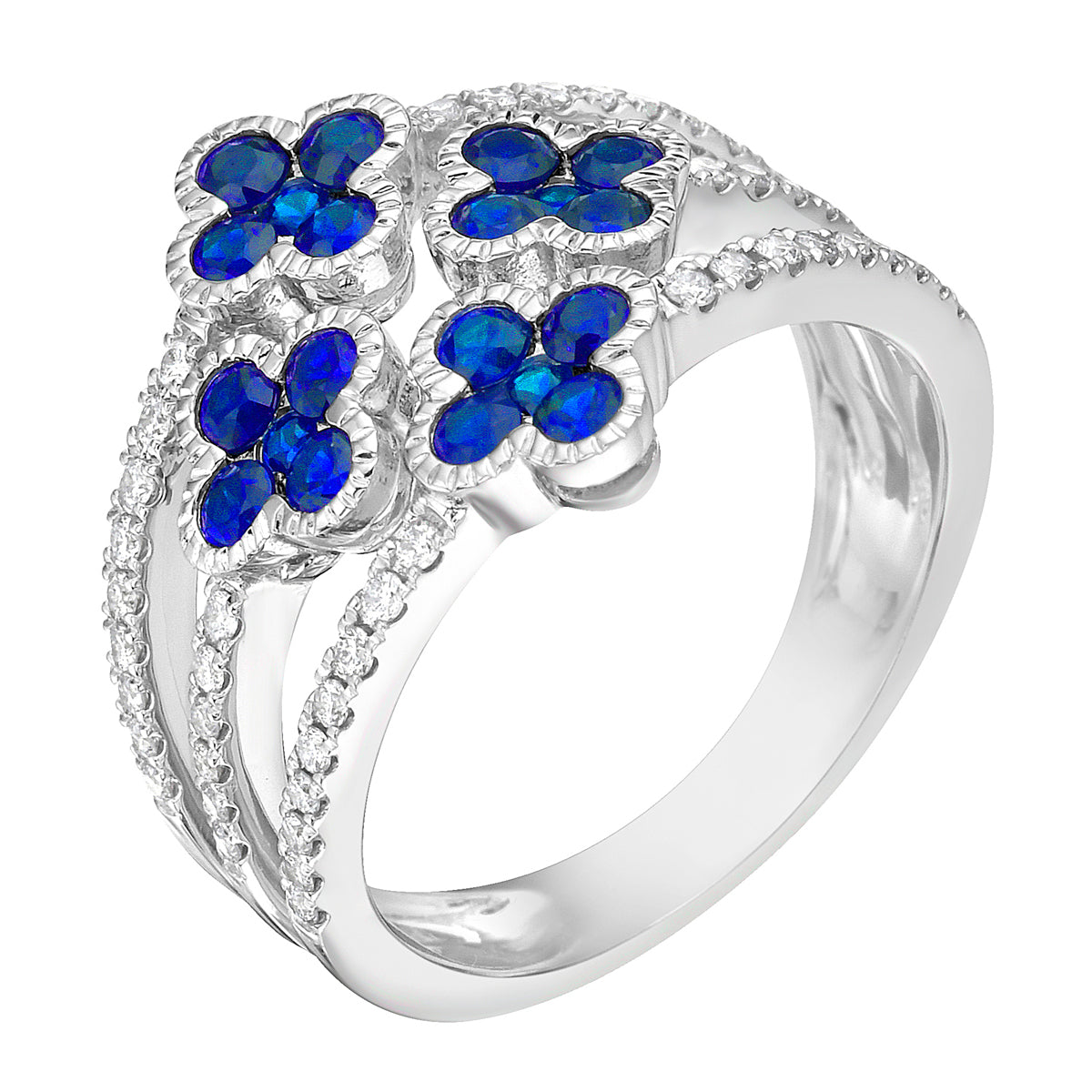 ASR155911 - Ring 14KW/4.5G 20SAPP-0.97CT 48RD-0.27CT