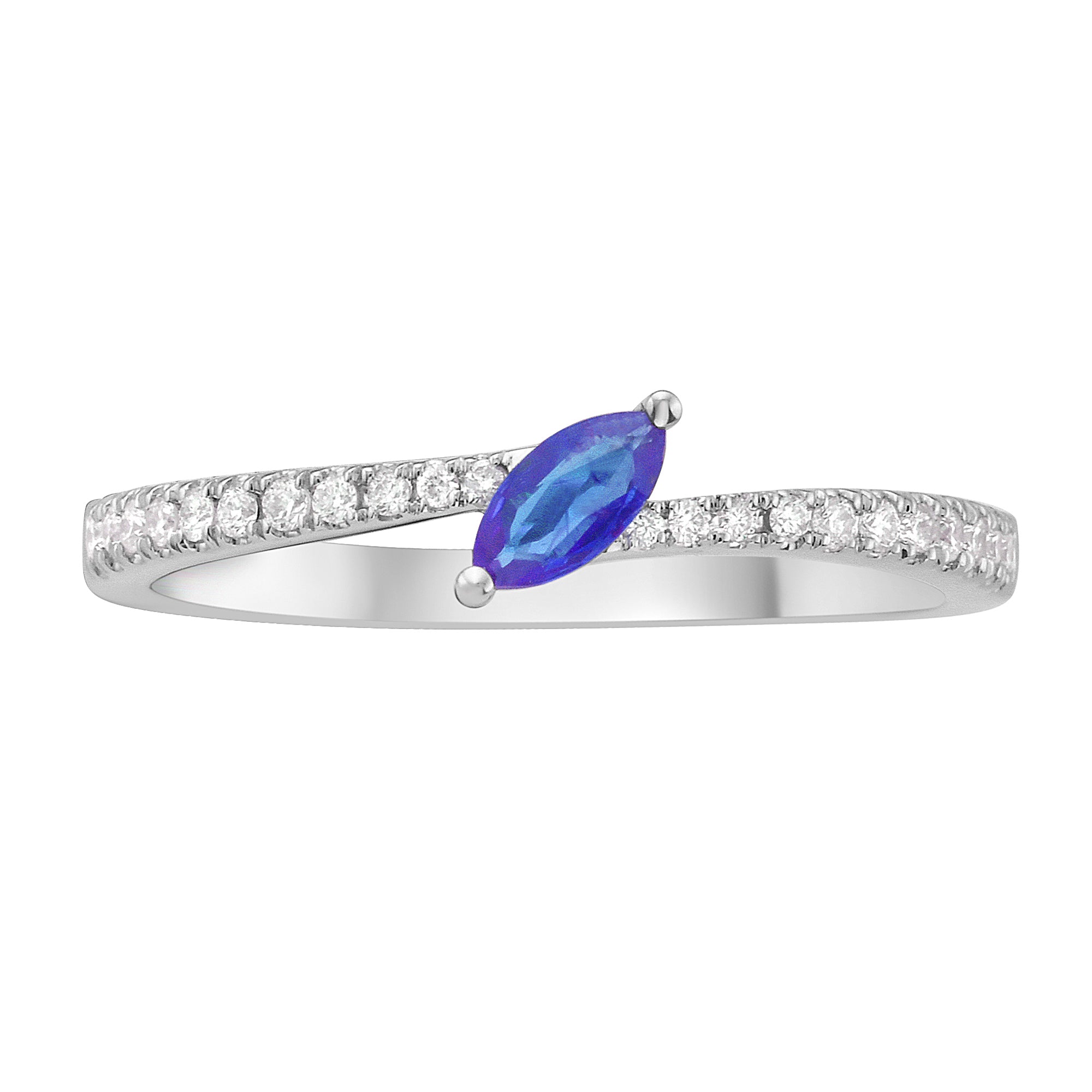 ASR156167 - Ring 14KW/1.8G 1SAPP-0.15CT 22RD-0.11CT