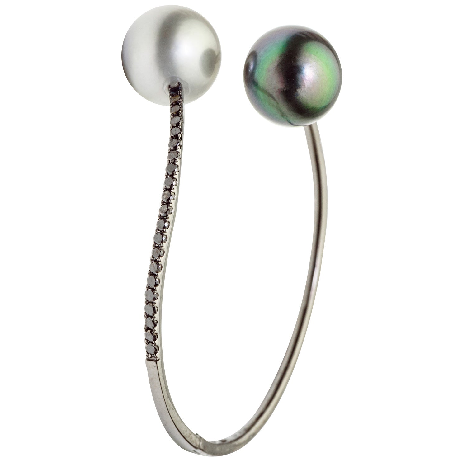 18KB Tahitian Pearl Bracelet, 13-14mm