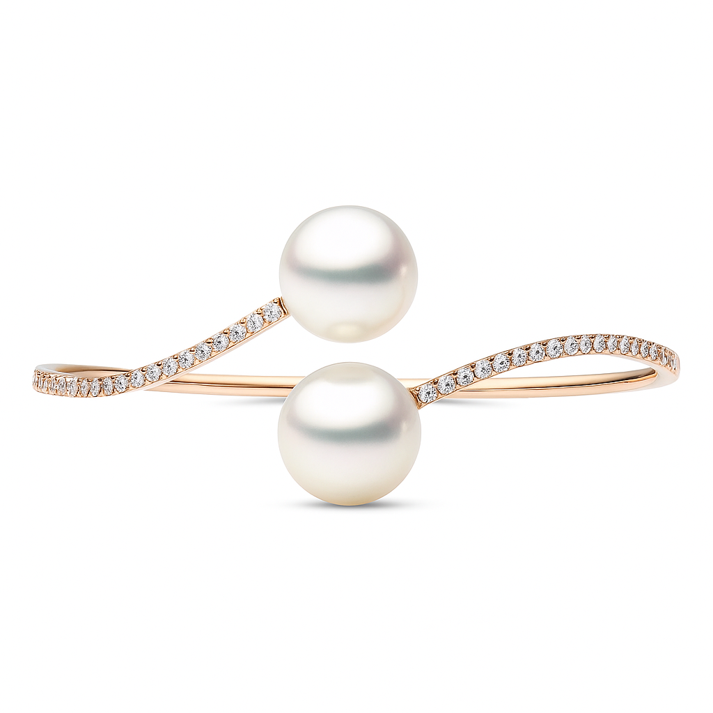 18K Rose Gold South Sea Pearl Bracelet, 12-13mm