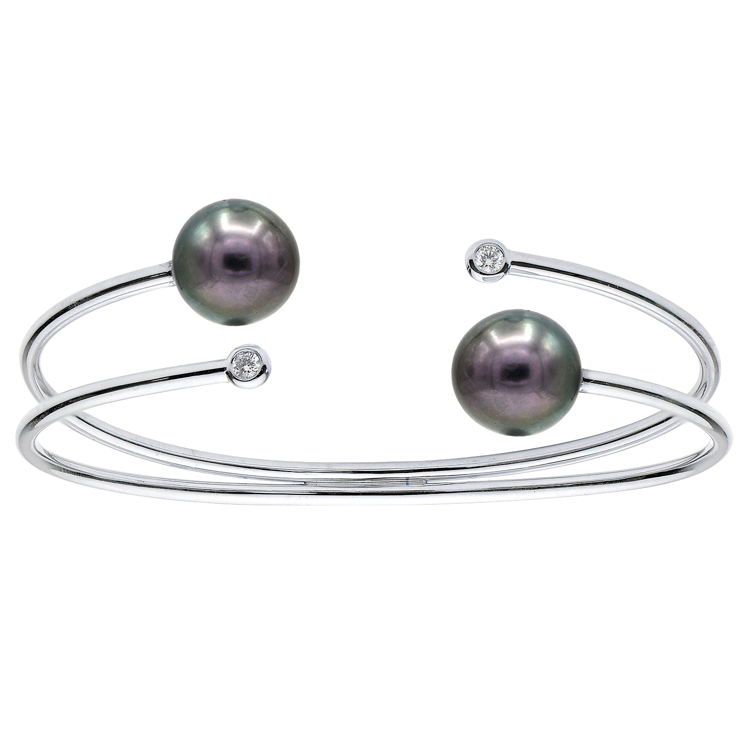 14KW-5.99G Bangle Tah 2D-0.12ct 10-11mm