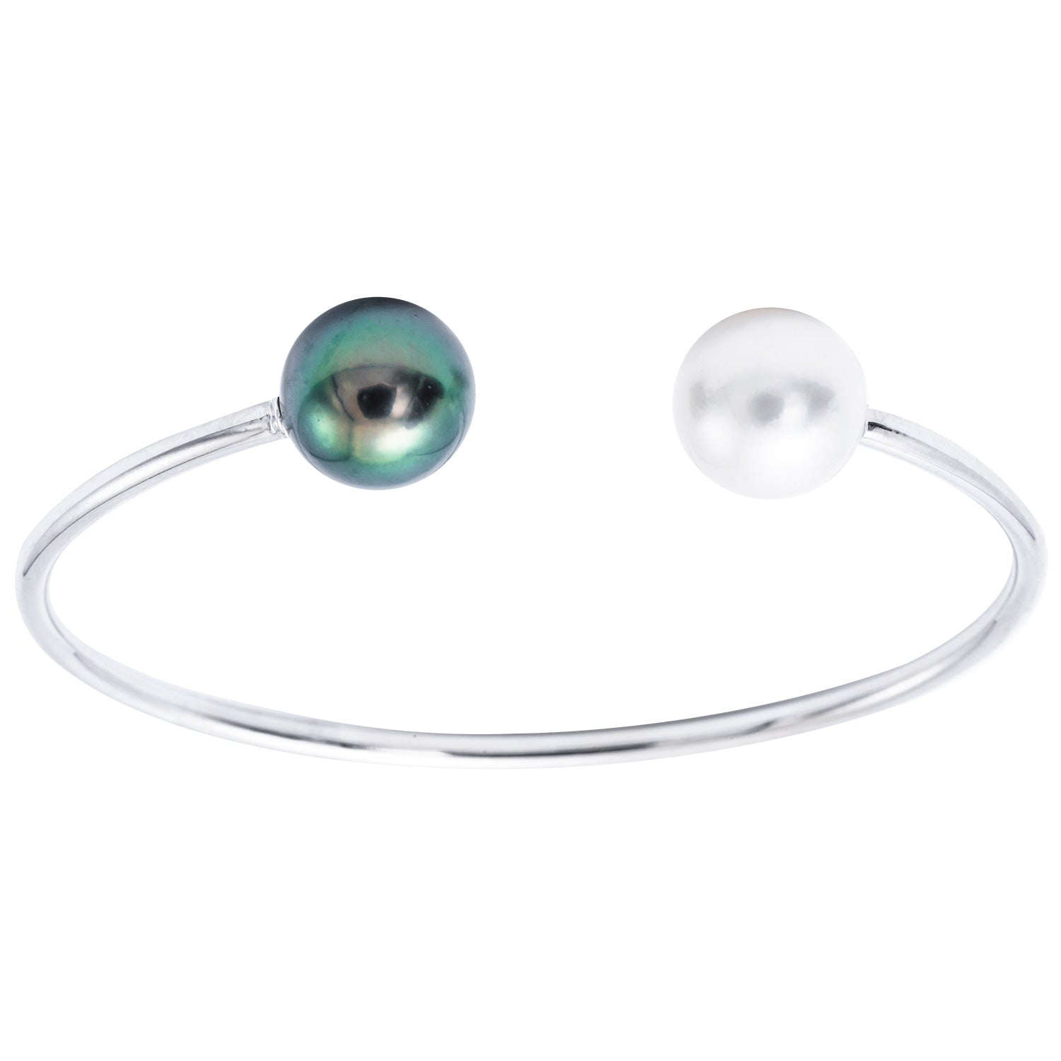 18K White Gold South Sea Pearl Bracelet, 11-12mm