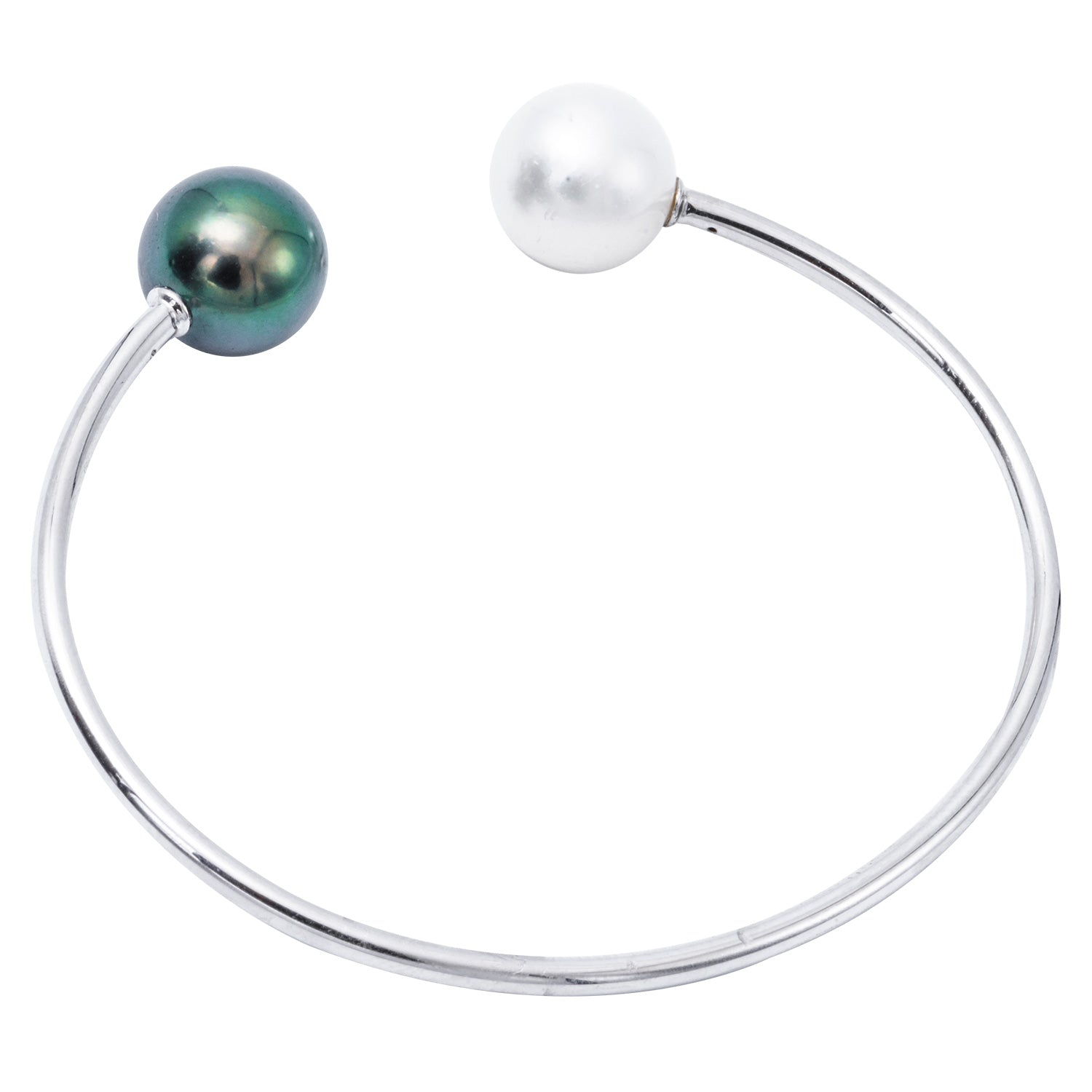 14K White Gold South Sea Pearl Bracelet, 11-12mm