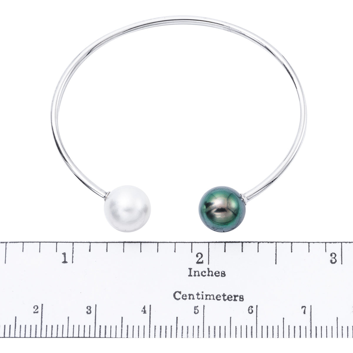 18K White Gold South Sea Pearl Bracelet, 11-12mm