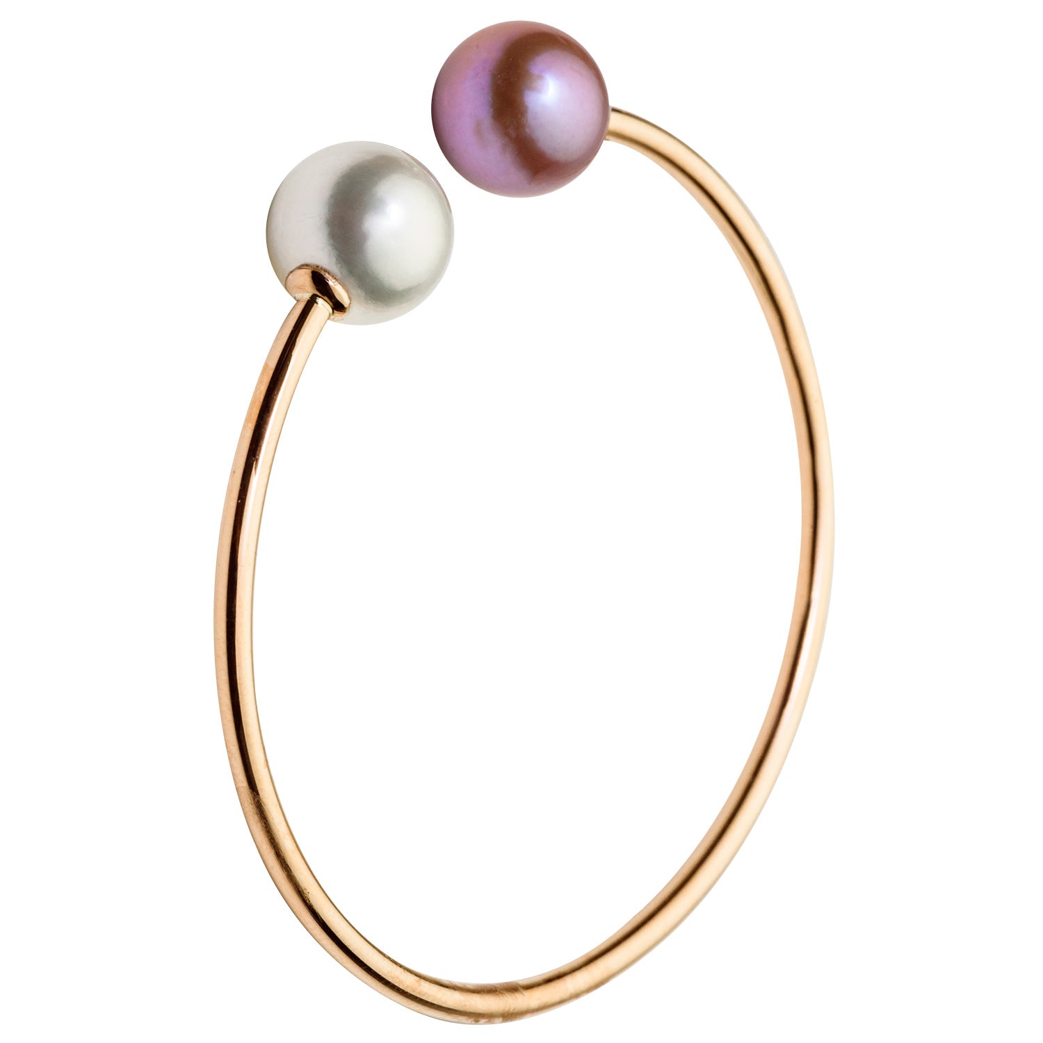 14K Rose Gold Freshwater Pearl Bracelet, 11-12mm