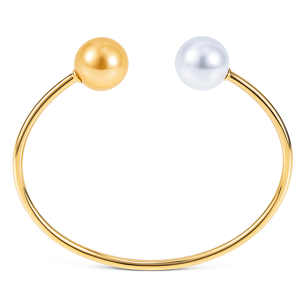 14K Yellow Gold South Sea Golden Pearl Bracelet, 11-12mm