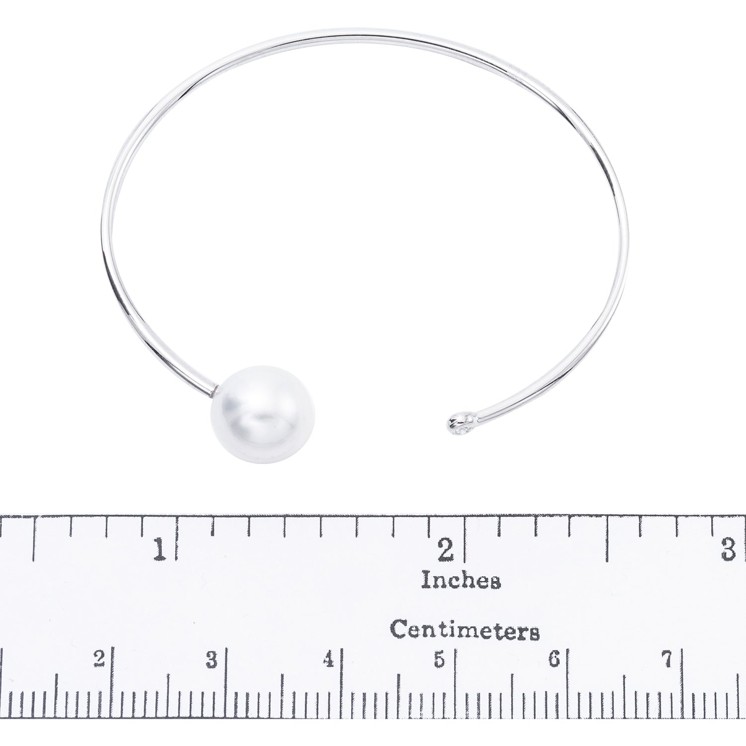 18KW White South Sea Pearl Bracelet, 11-12mm