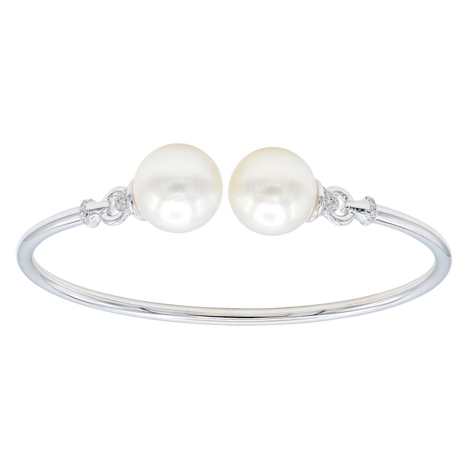 18KW White South Sea Pearl Bracelet, 11-12mm