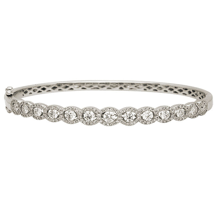 18KW Diamond Bangle