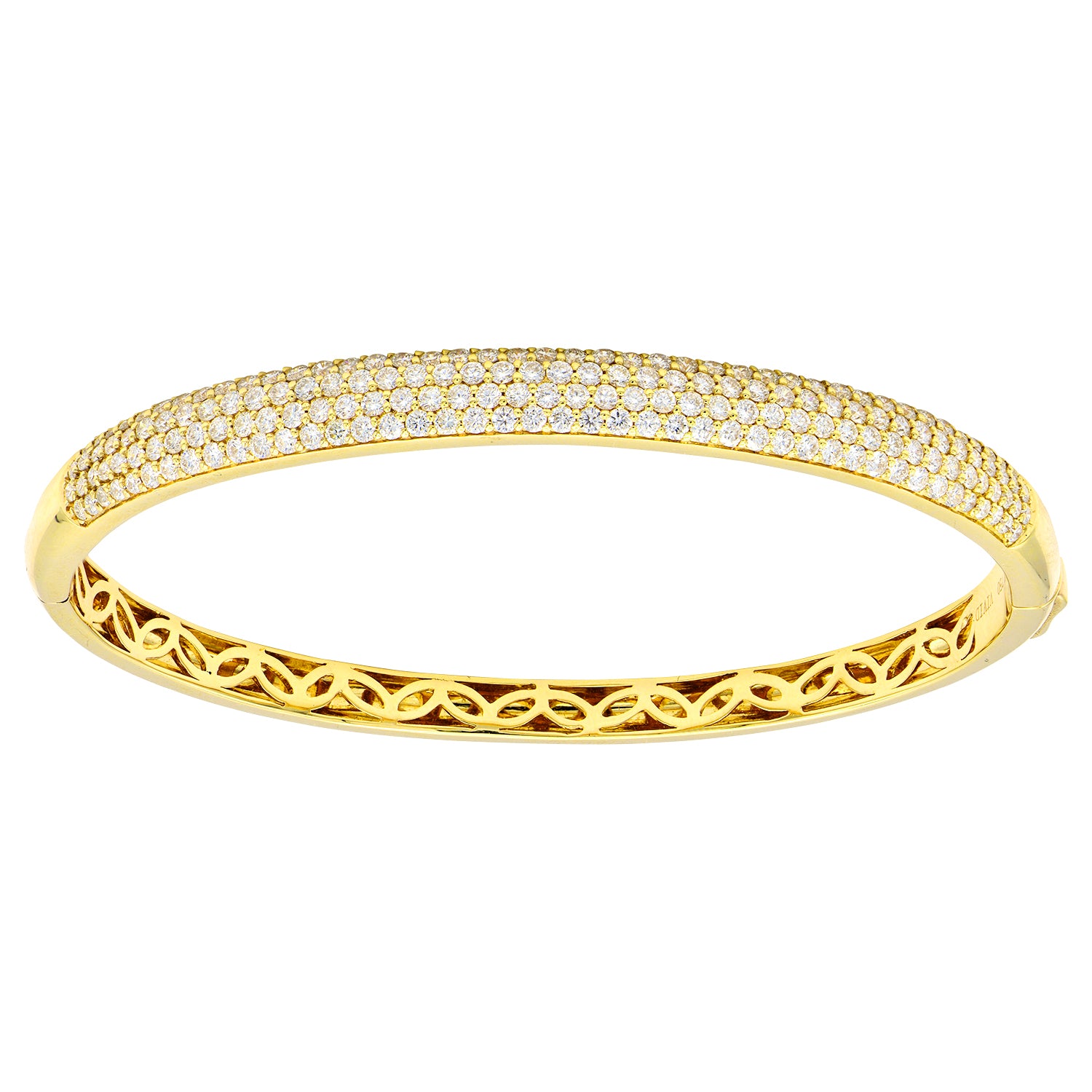 18KY Diamond Bangle
