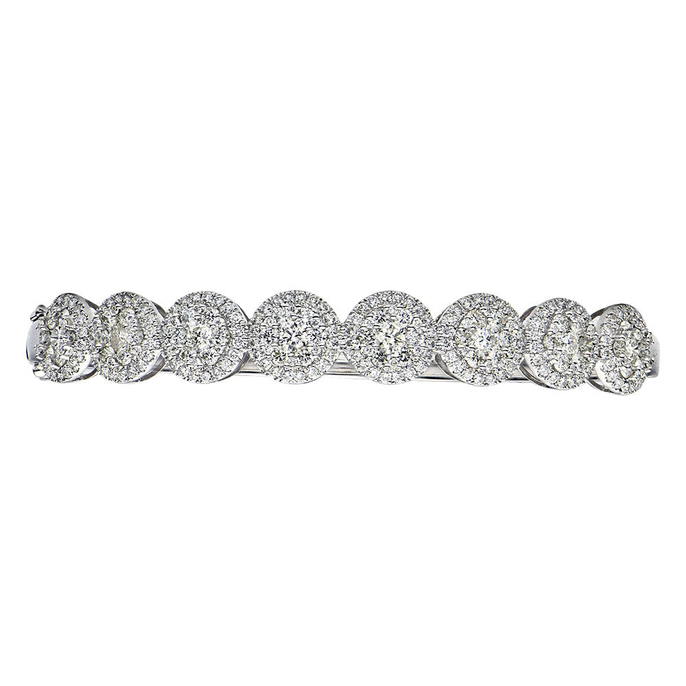 18KW Diamond Bangle