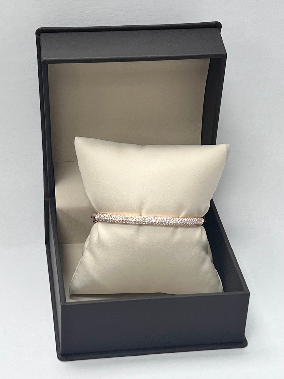 18K Rose Gold Diamond Bangle, 1.89ct