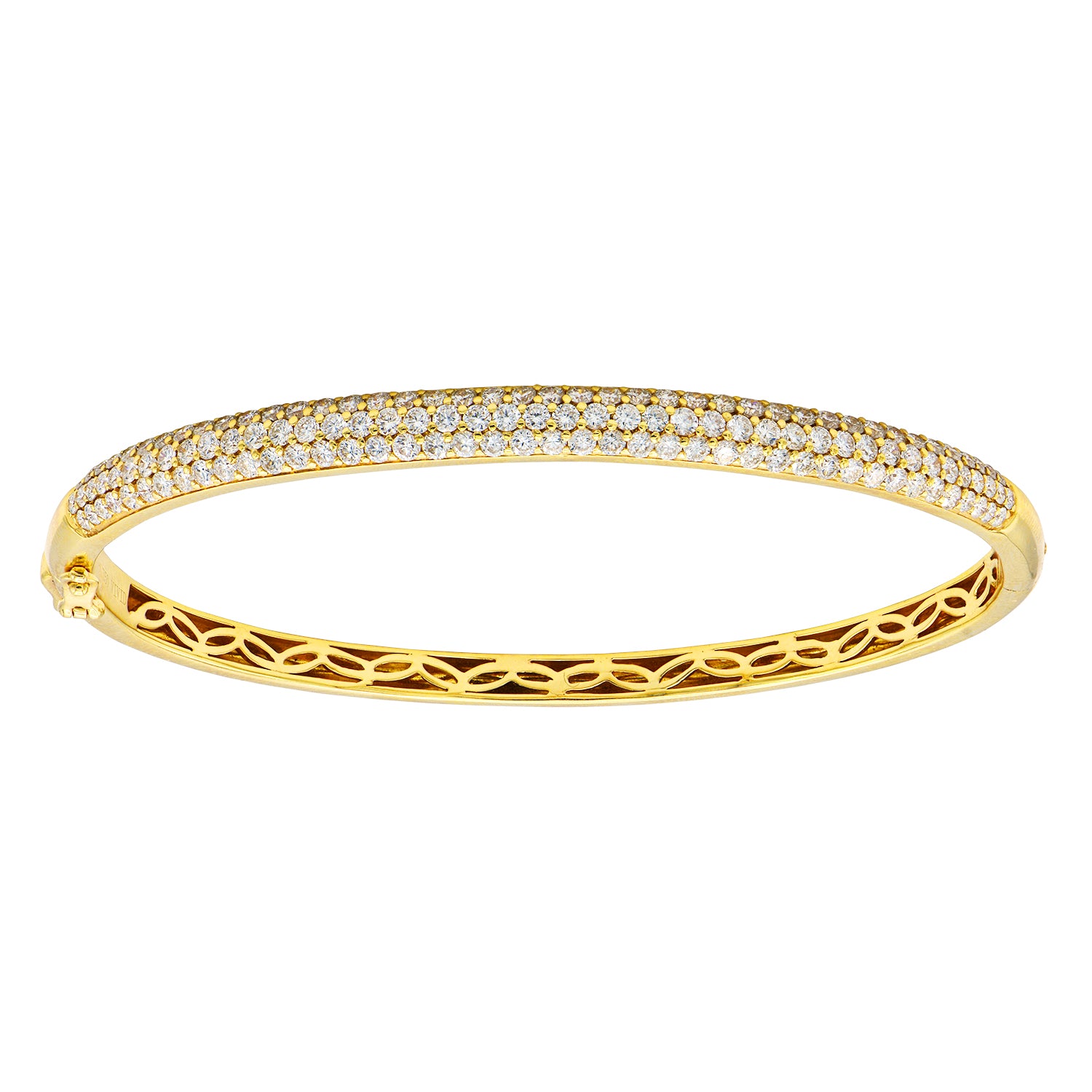 18KY Diamond Bangle