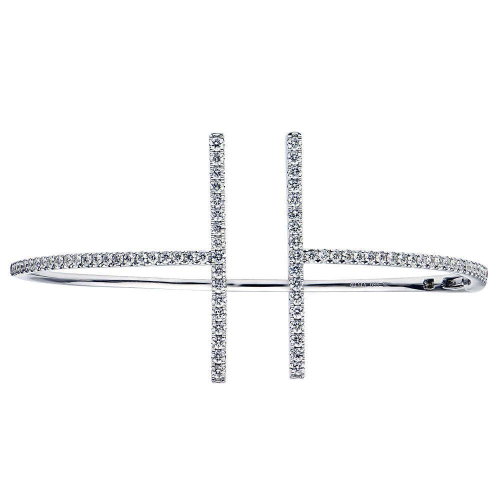 18KW Diamond Bangle