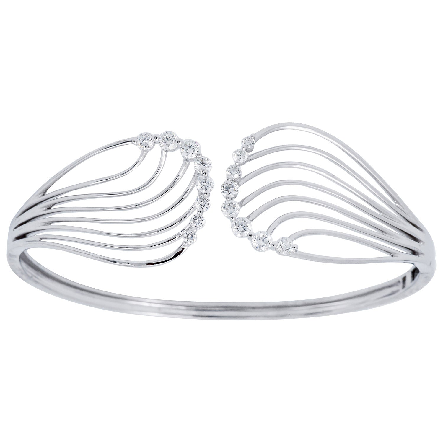 18KW Diamond Bangle