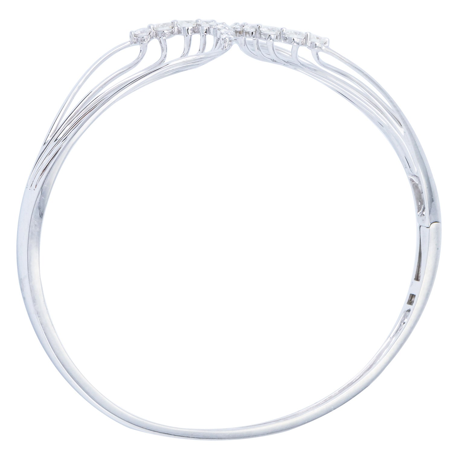 18KW Diamond Bangle