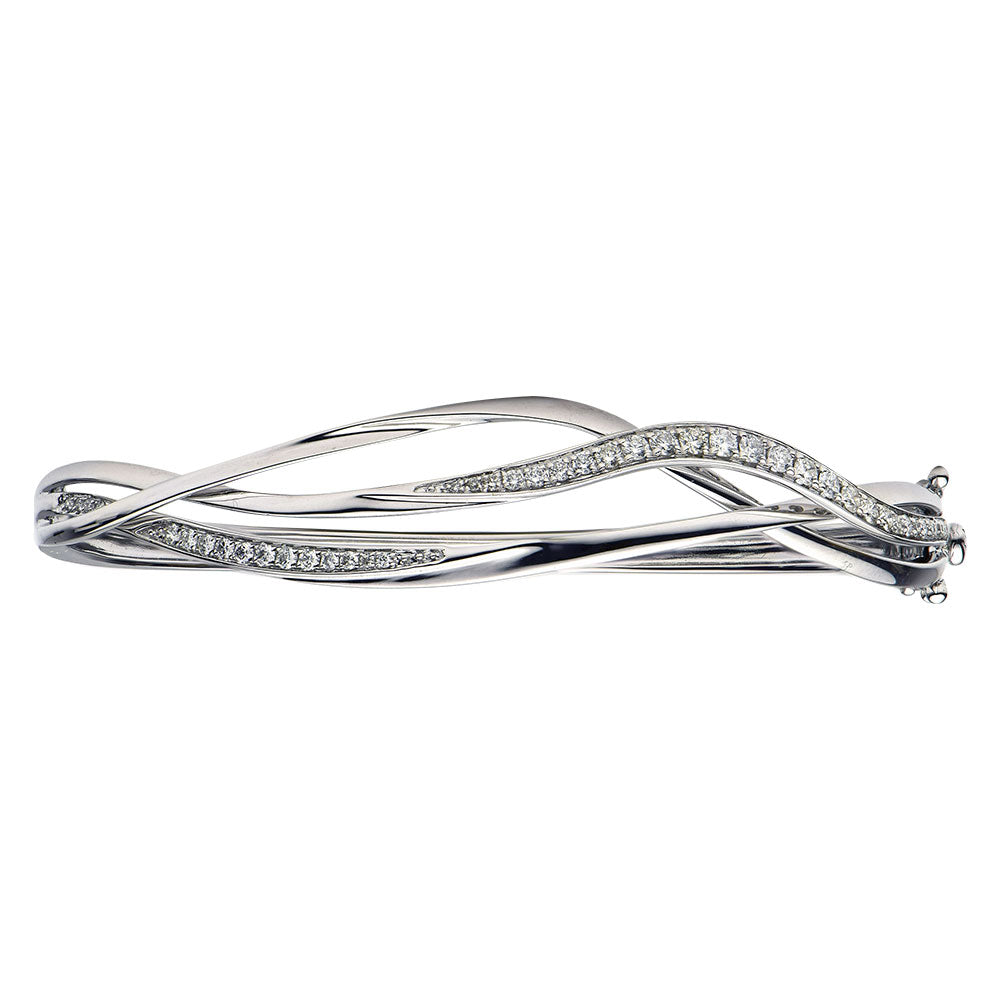 18KW Diamond Bangle