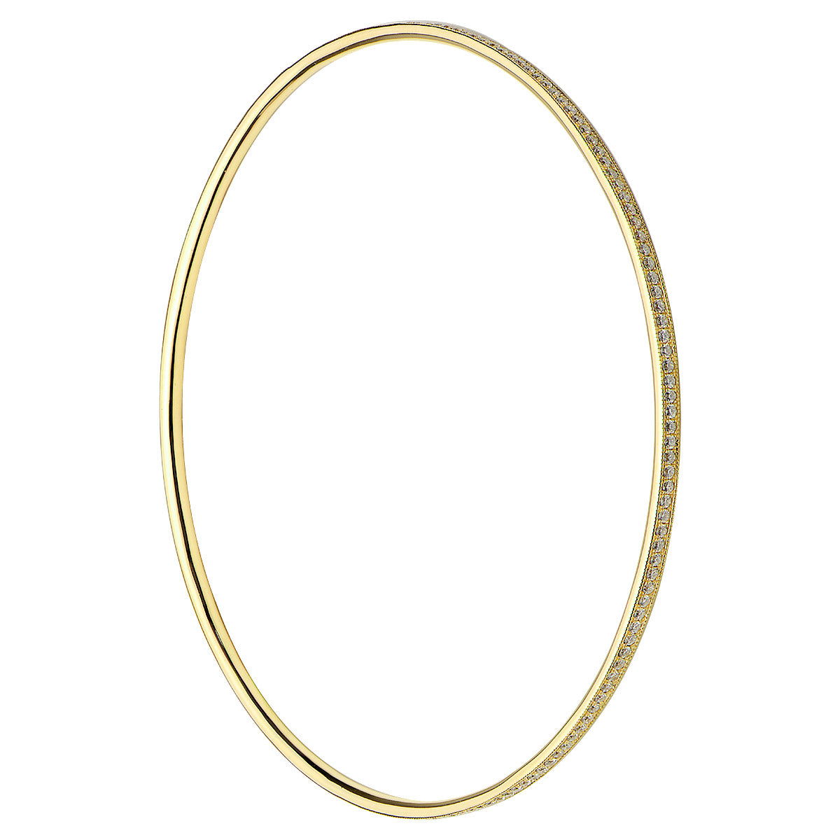 18KY Diamond Bangle