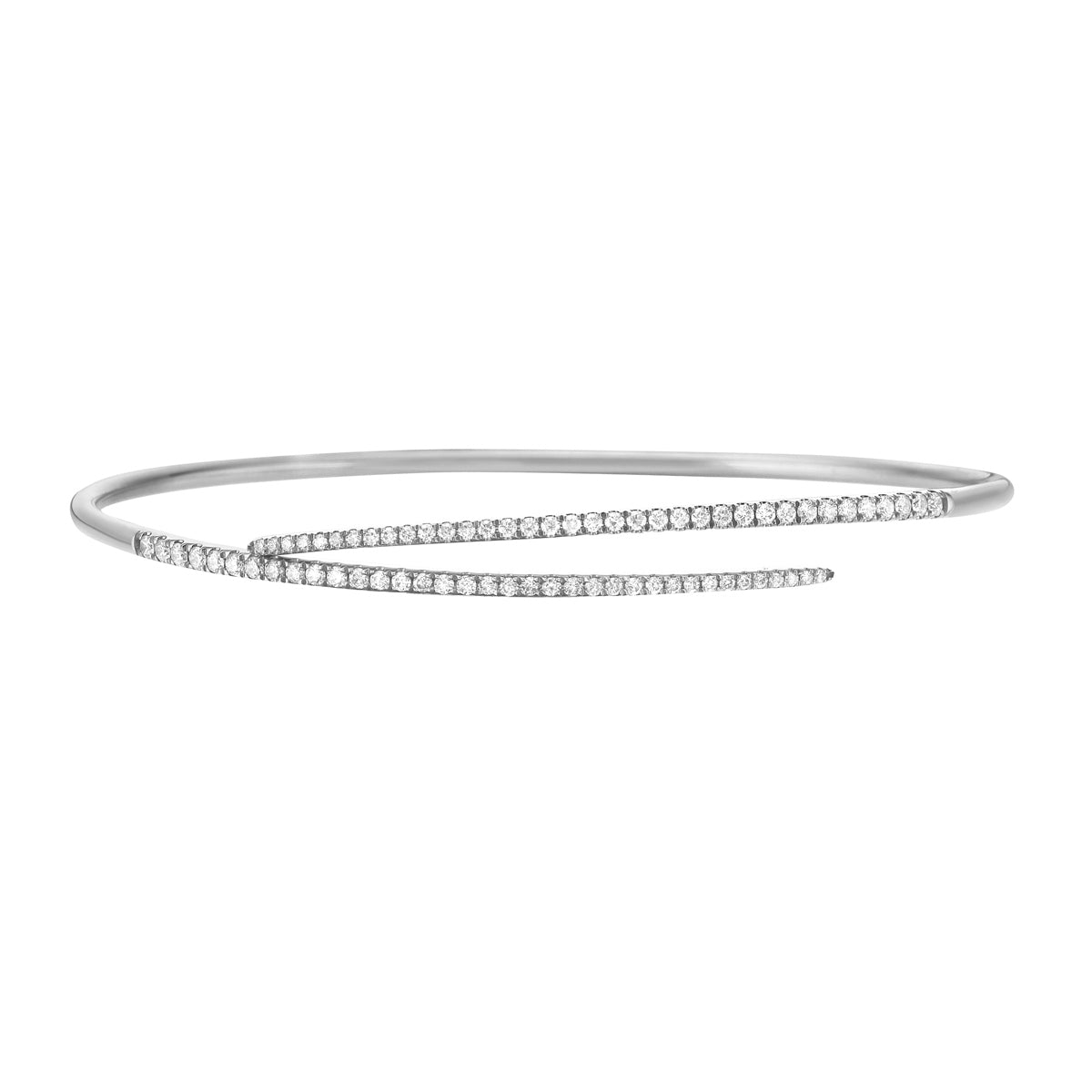 18KW Diamond Bangle