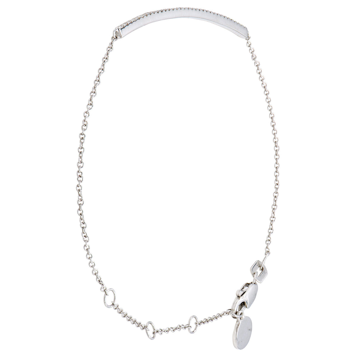 14K White Gold Diamond Bracelet, 0.45ct
