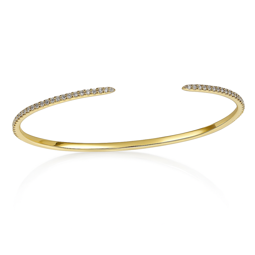 18K Yellow Gold Diamond Bracelet, 1.03ct