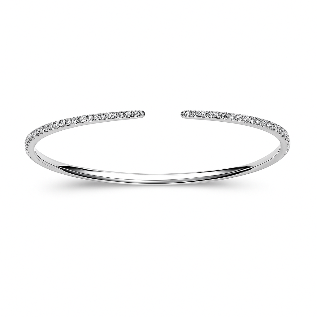 18K White Gold Diamond Bracelet, 1.03ct