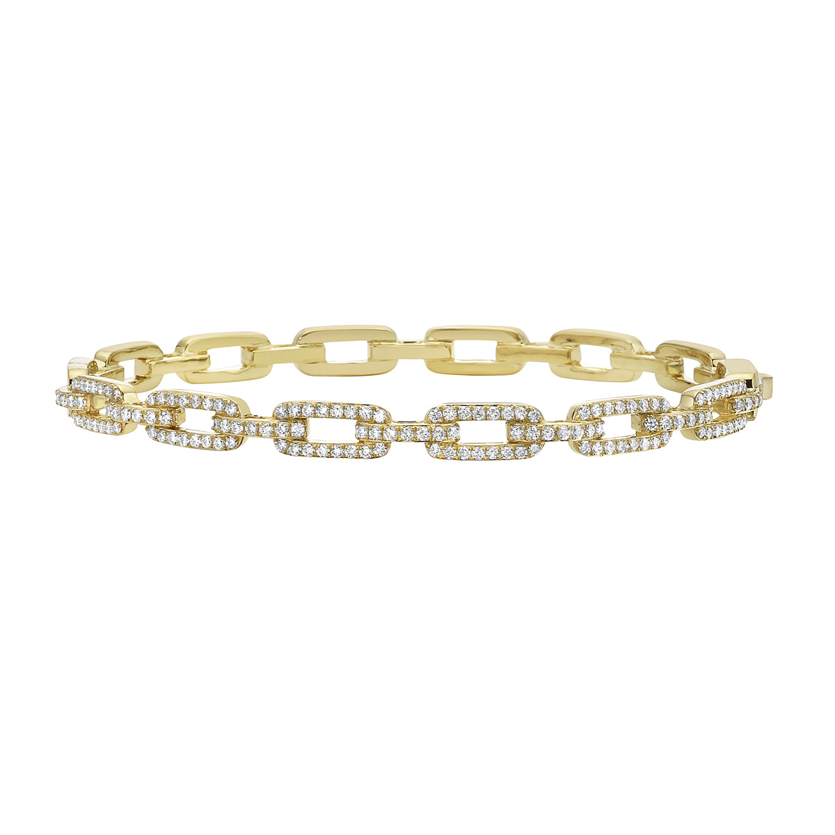 18K Yellow Gold Diamond Bracelet, 0.88ct