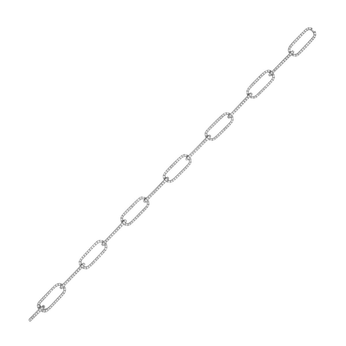 14K White Gold Diamond Bracelet, 0.86ct