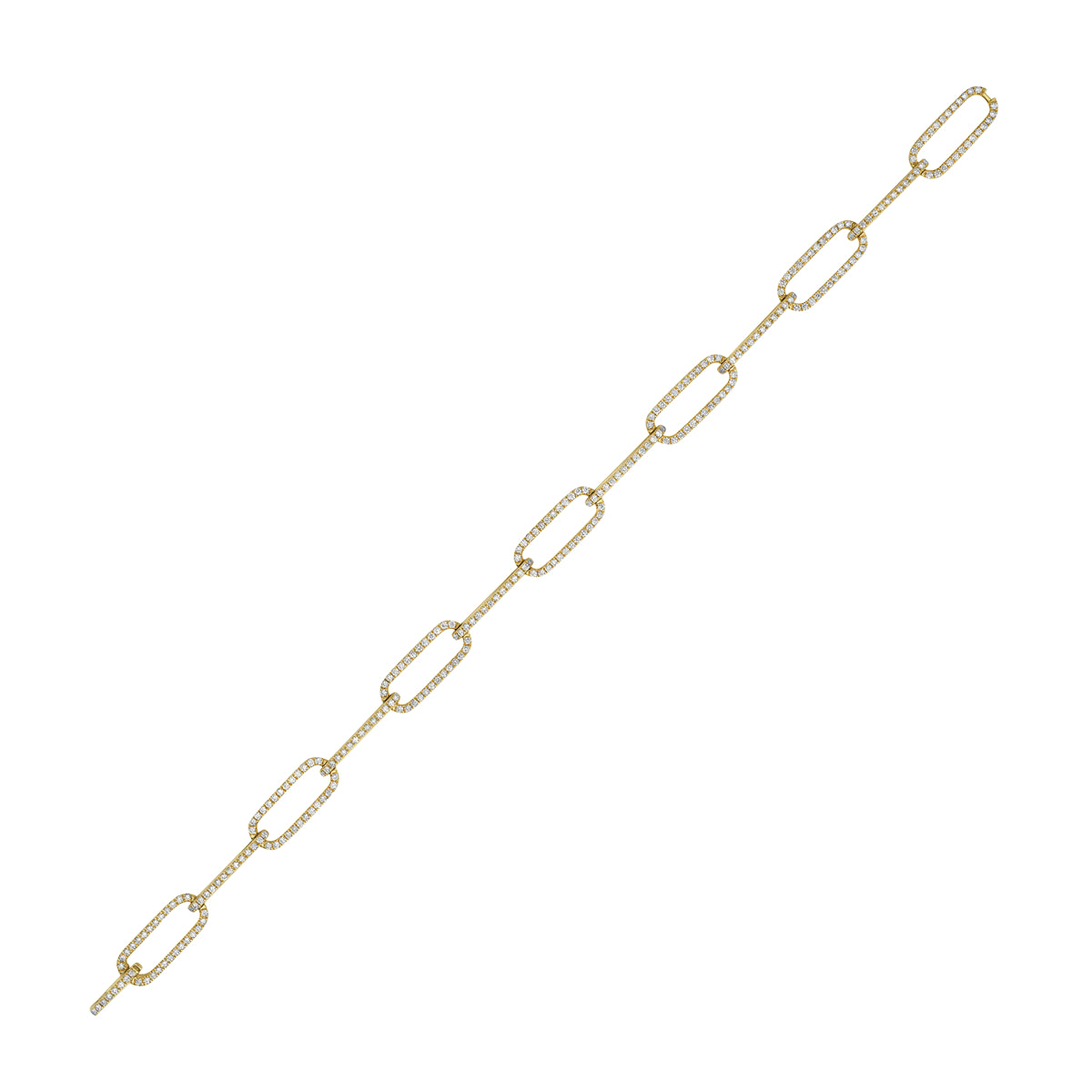14K Yellow Gold Diamond Bracelet, 0.86ct