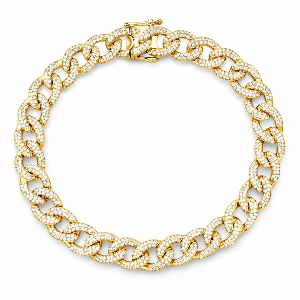 18K Yellow Gold Diamond Bracelet, 2.42ct