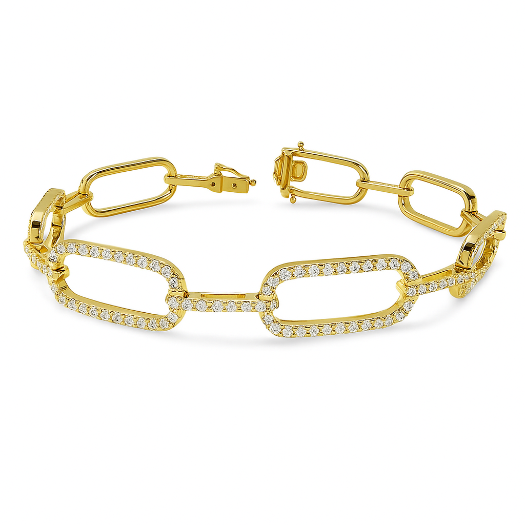 18K Yellow Gold Diamond Bracelet, 2.28ct