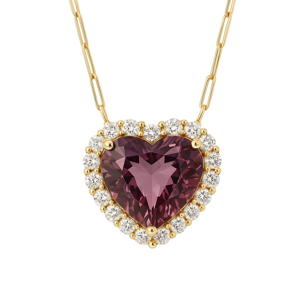 CP055588-PT - Necklace 18KY/3.0G 1TOUR-5.75CT 20RD-0.62CT