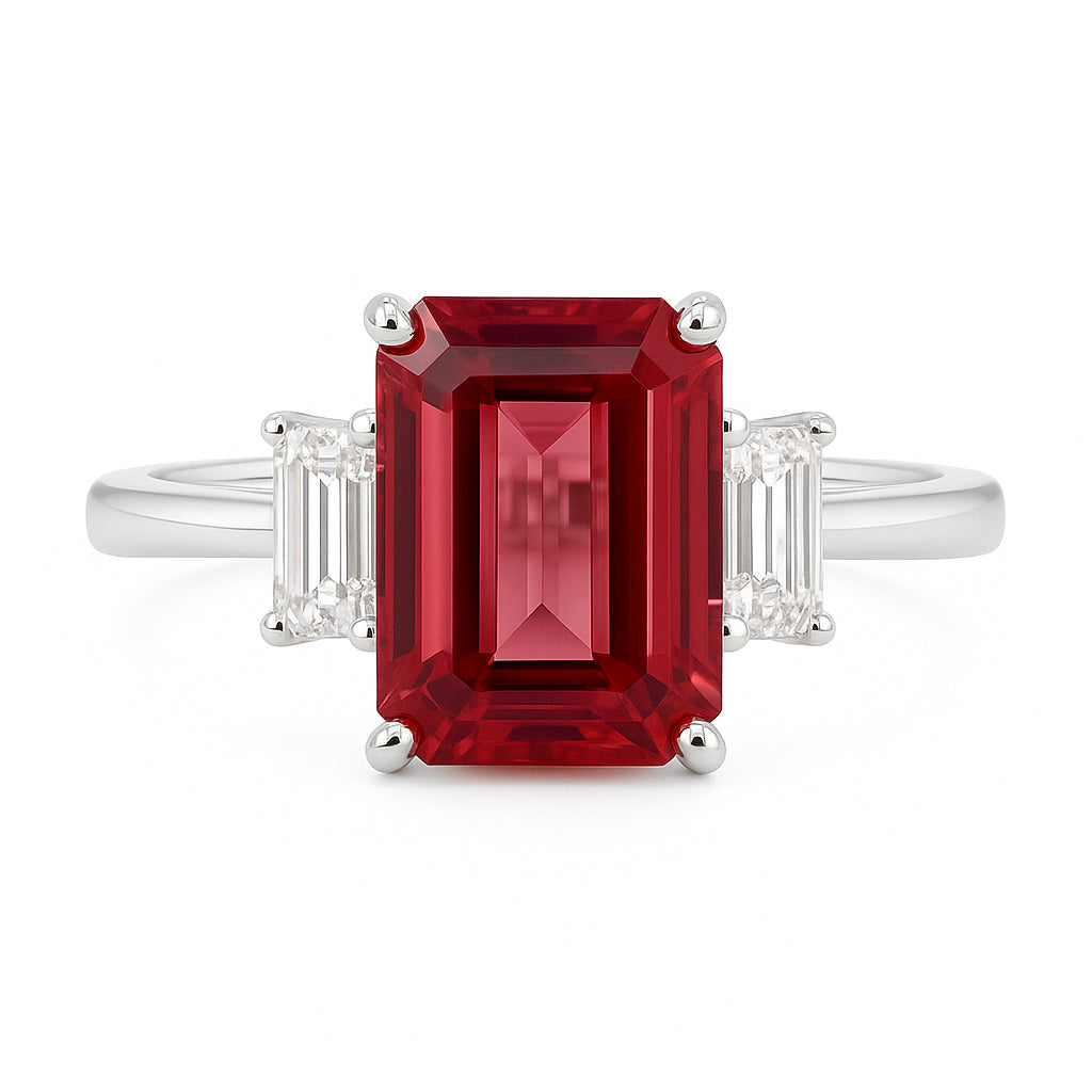 CR055658-PT - Ring 18KW/3.2G 2EC-0.65CT 1P.TOUR-2.54CT