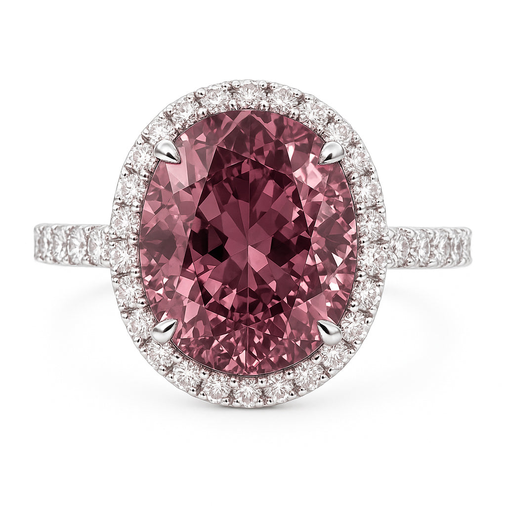 CR056583-PT - Ring 18KW/4.3G 1P.TOUR-4.35CT 36RD-0.53CT