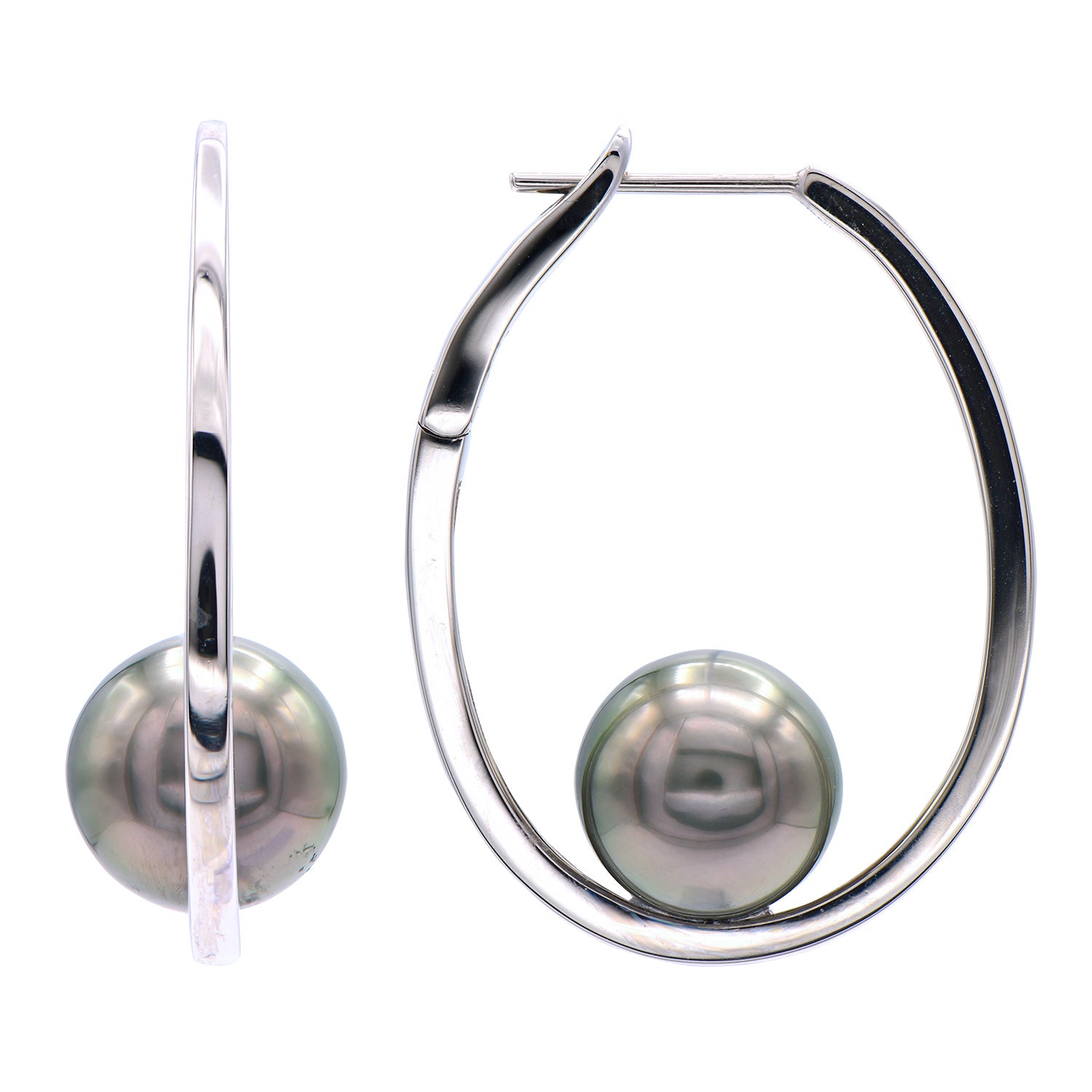 E011999-T - 14KW/4.1G Tahitian Earring 10-11mm