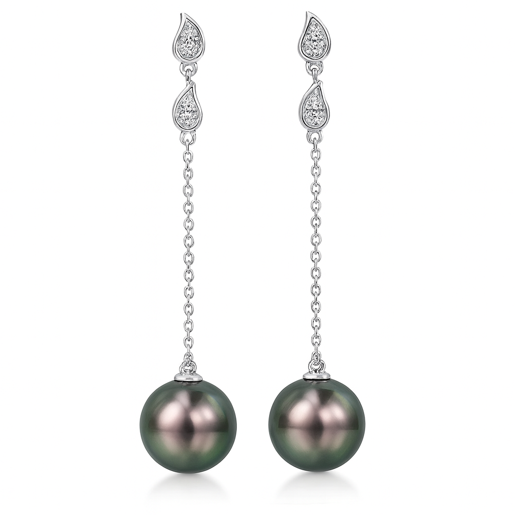 E012186-T - 14KW_Tah Earring 8D-0.07 8-9mm-prl