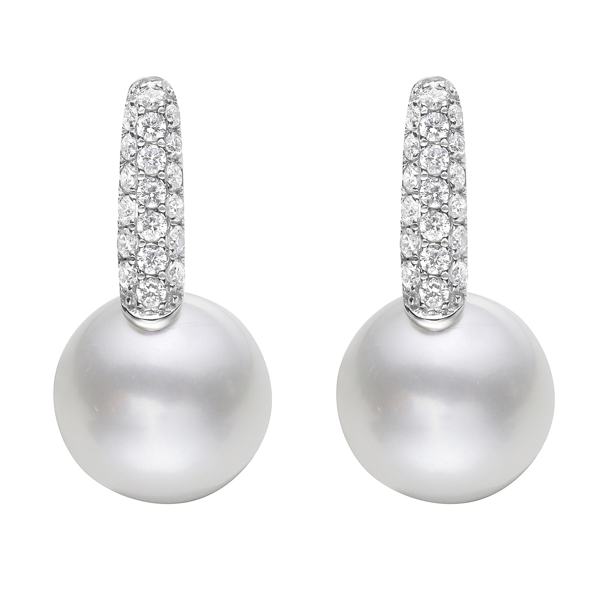 14KW Tahitian Pearl Earrings, 9-10mm